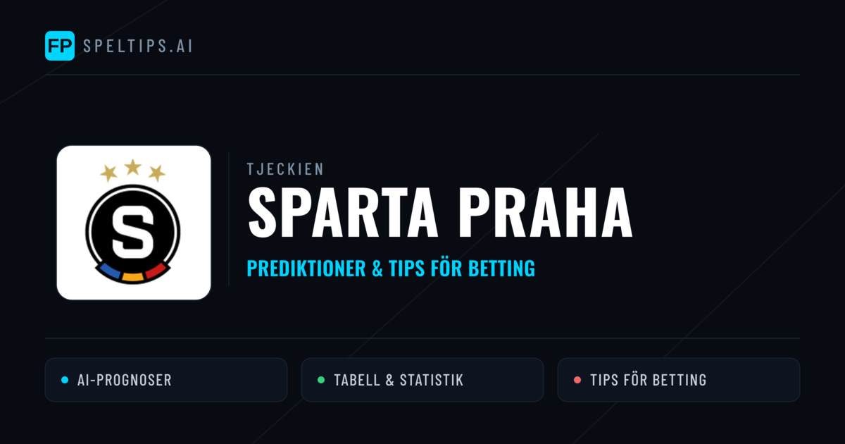 Sparta Praha Prognoser & Statistik