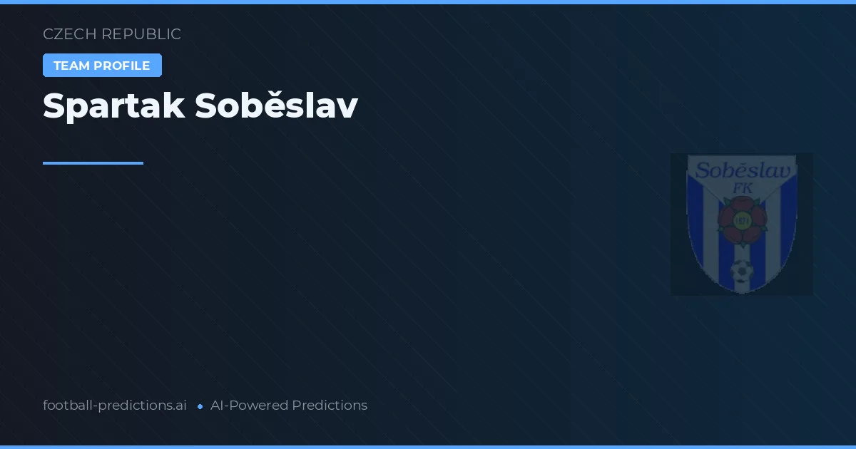 Spartak Soběslav Prognoser & Statistik