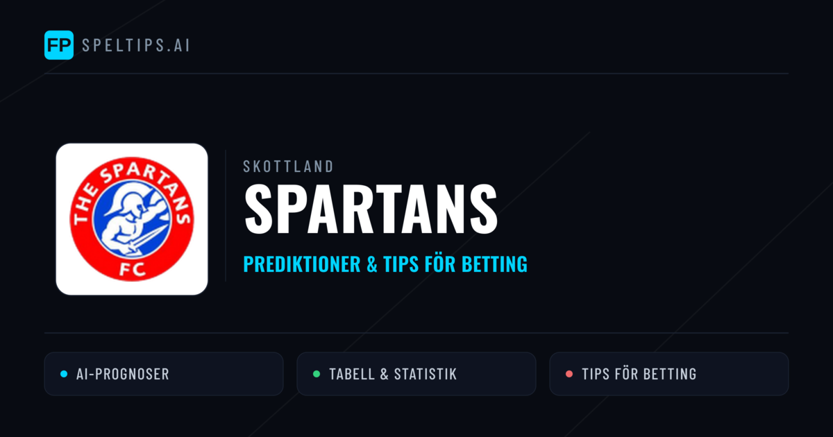 Spartans Prognoser & Statistik