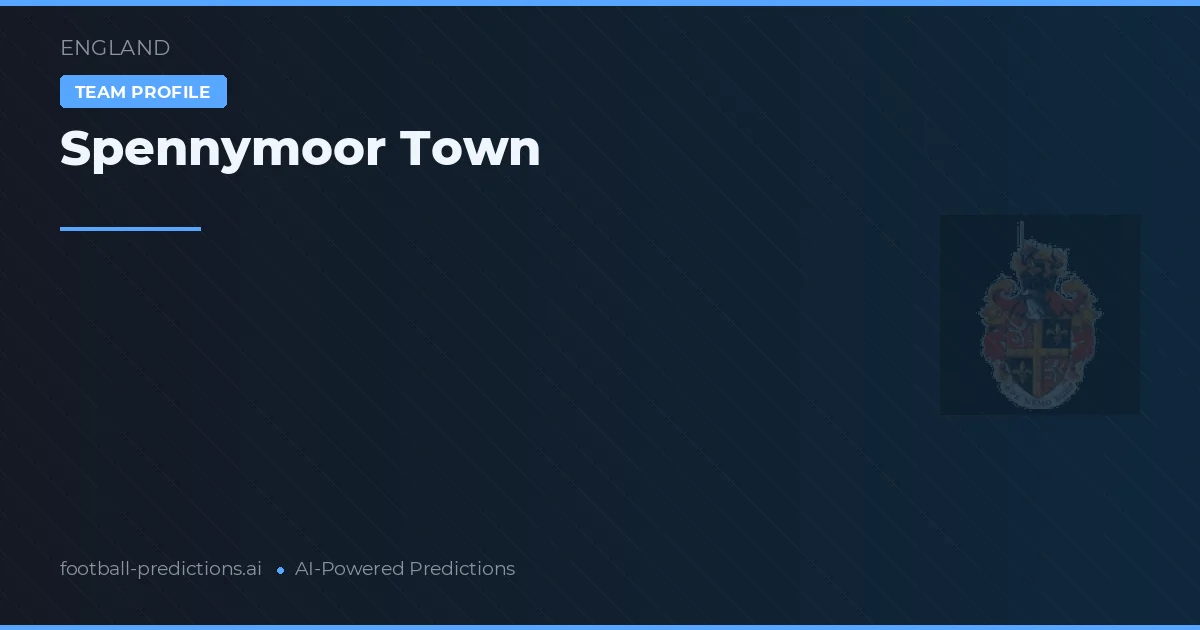 Spennymoor Town Prognoser & Statistik