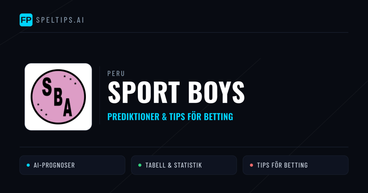 Sport Boys Prognoser & Statistik