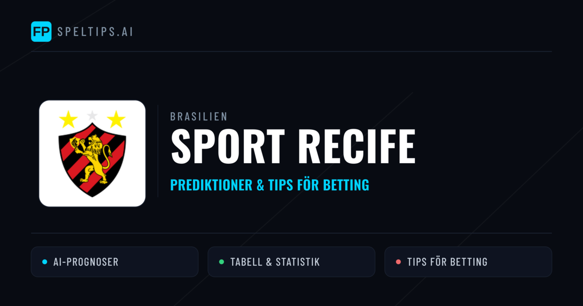 Sport Recife Prognoser & Statistik