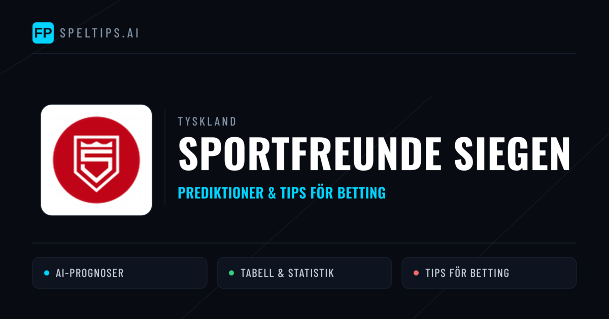 Sportfreunde Siegen Prognoser & Statistik