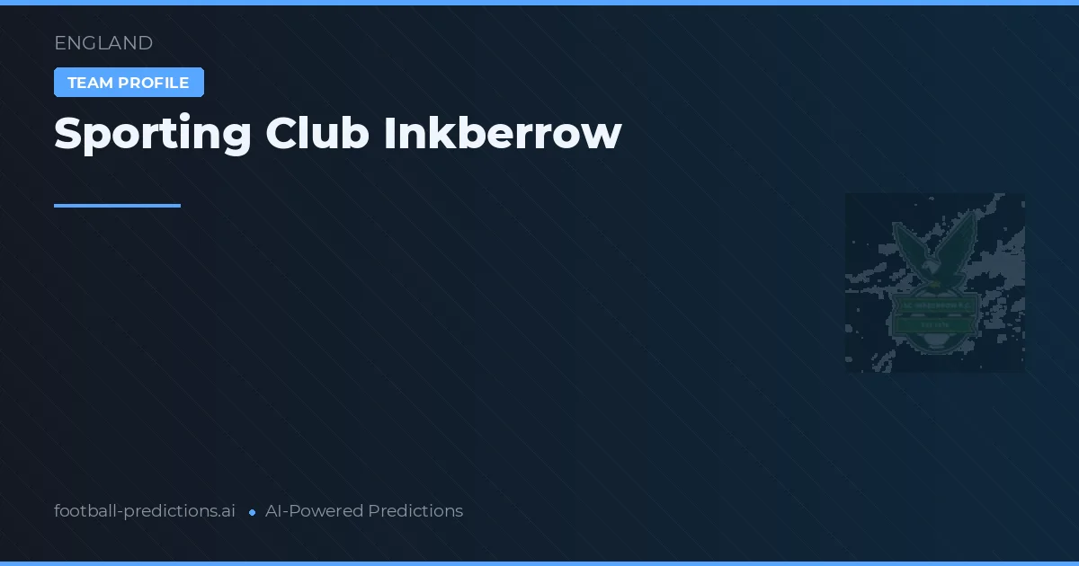 Sporting Club Inkberrow Prognoser & Statistik