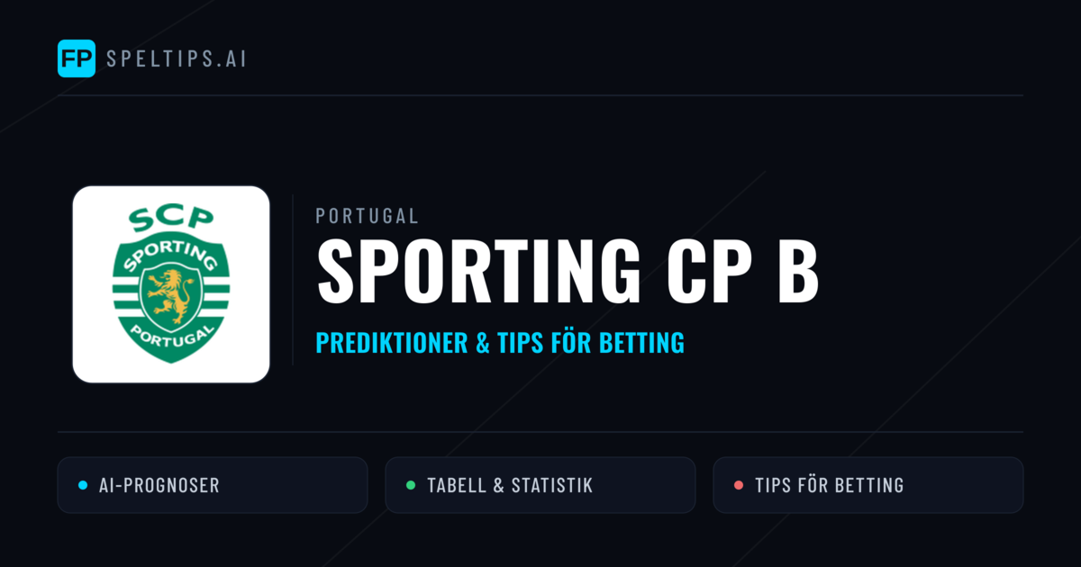 Sporting CP B Prognoser & Statistik