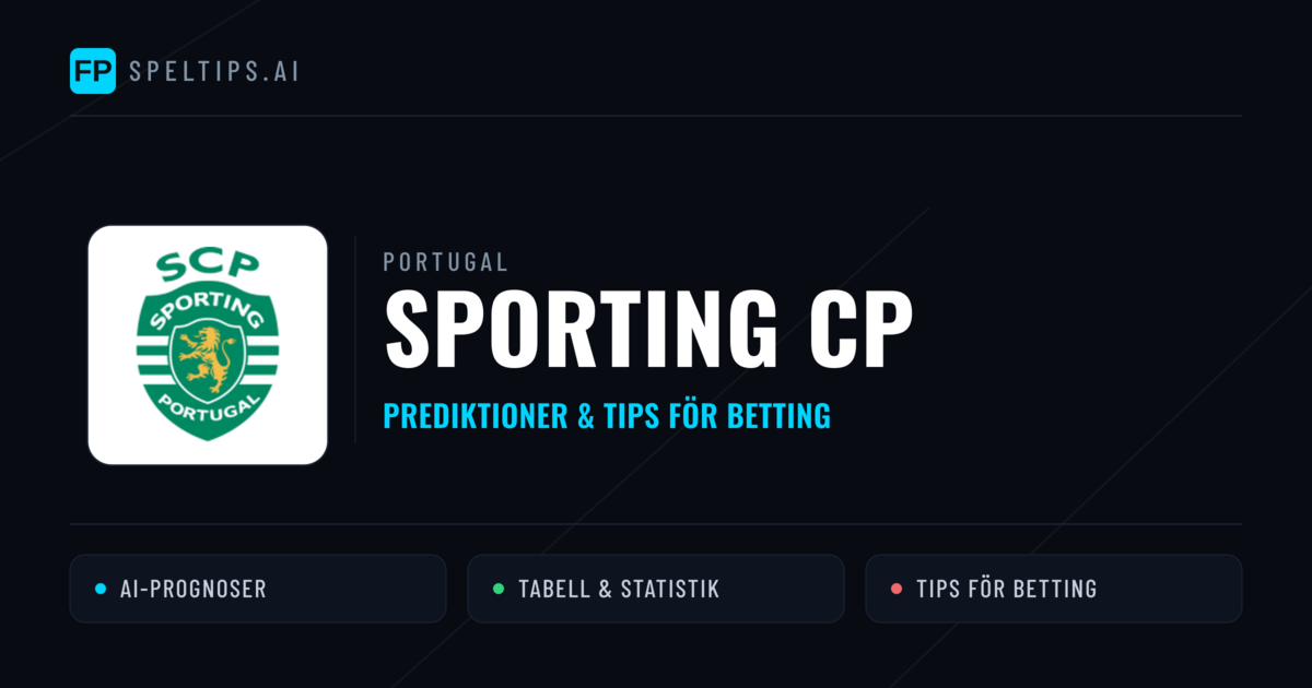 Sporting CP Prognoser & Statistik