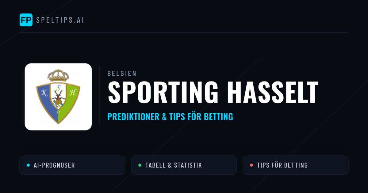 Sporting Hasselt Prognoser & Statistik