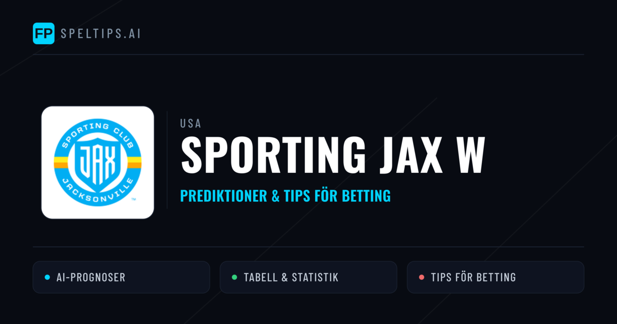 Sporting JAX W Prognoser & Statistik
