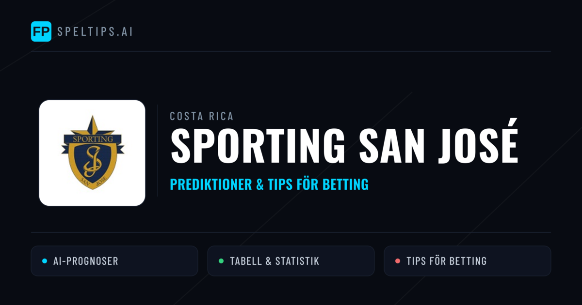 Sporting San José Prognoser & Statistik