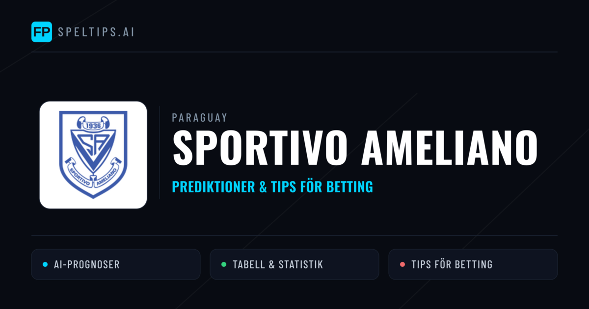 Sportivo Ameliano Prognoser & Statistik