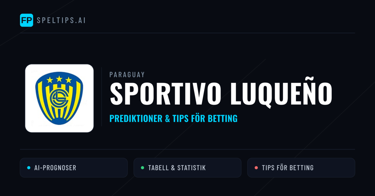 Sportivo Luqueño Prognoser & Statistik