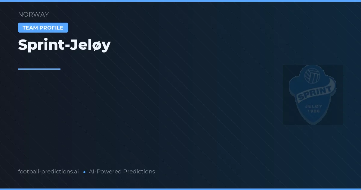 Sprint-Jeløy Prognoser & Statistik