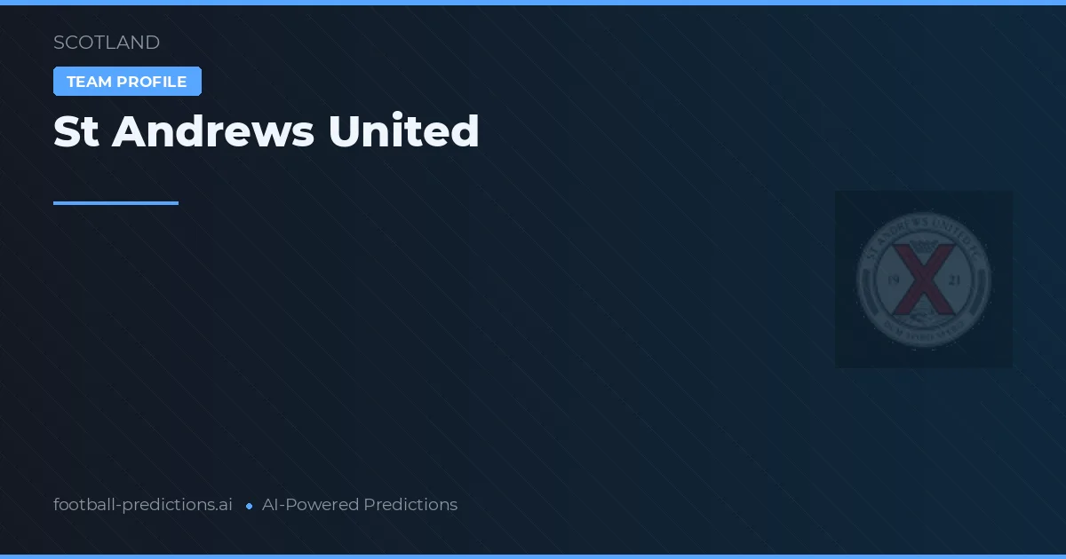 St Andrews United Prognoser & Statistik