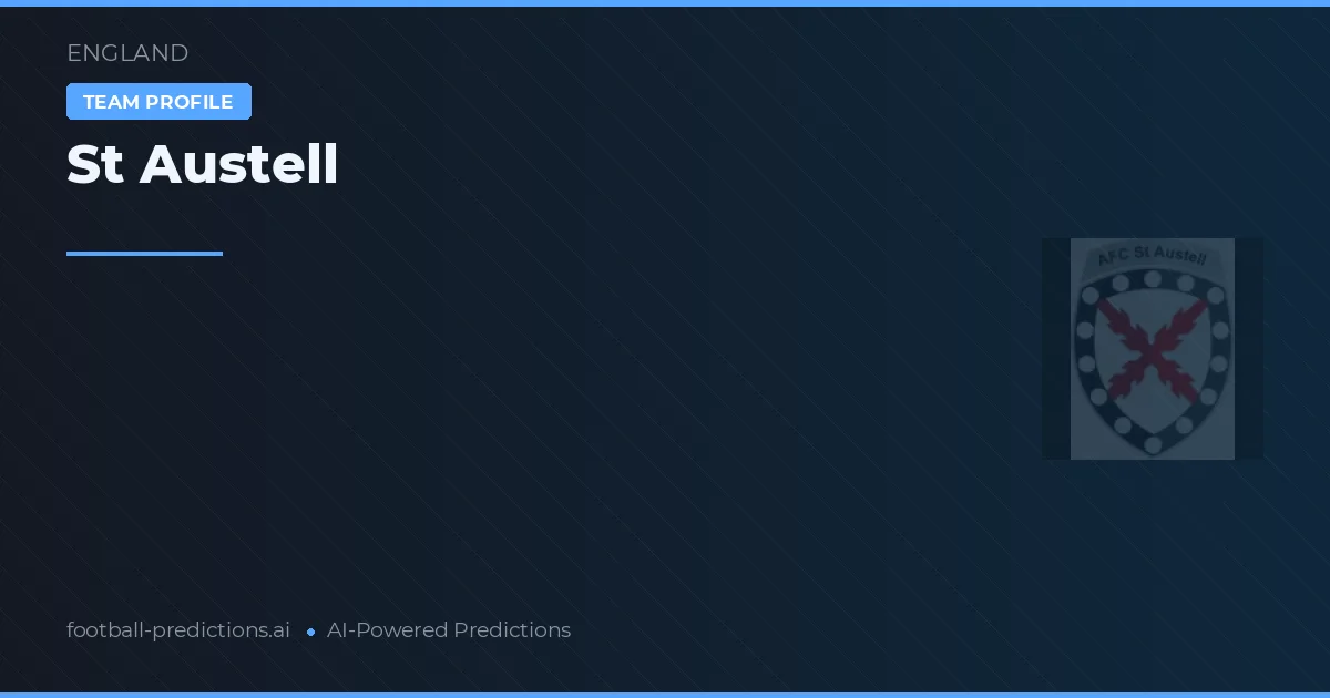 St Austell Prognoser & Statistik