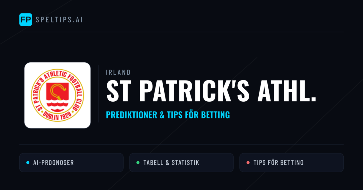 St Patrick's Athl. Prognoser & Statistik