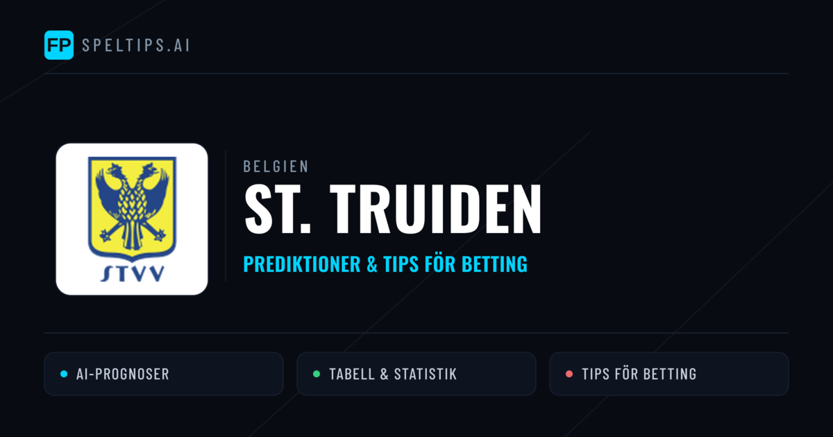 St. Truiden Prognoser & Statistik