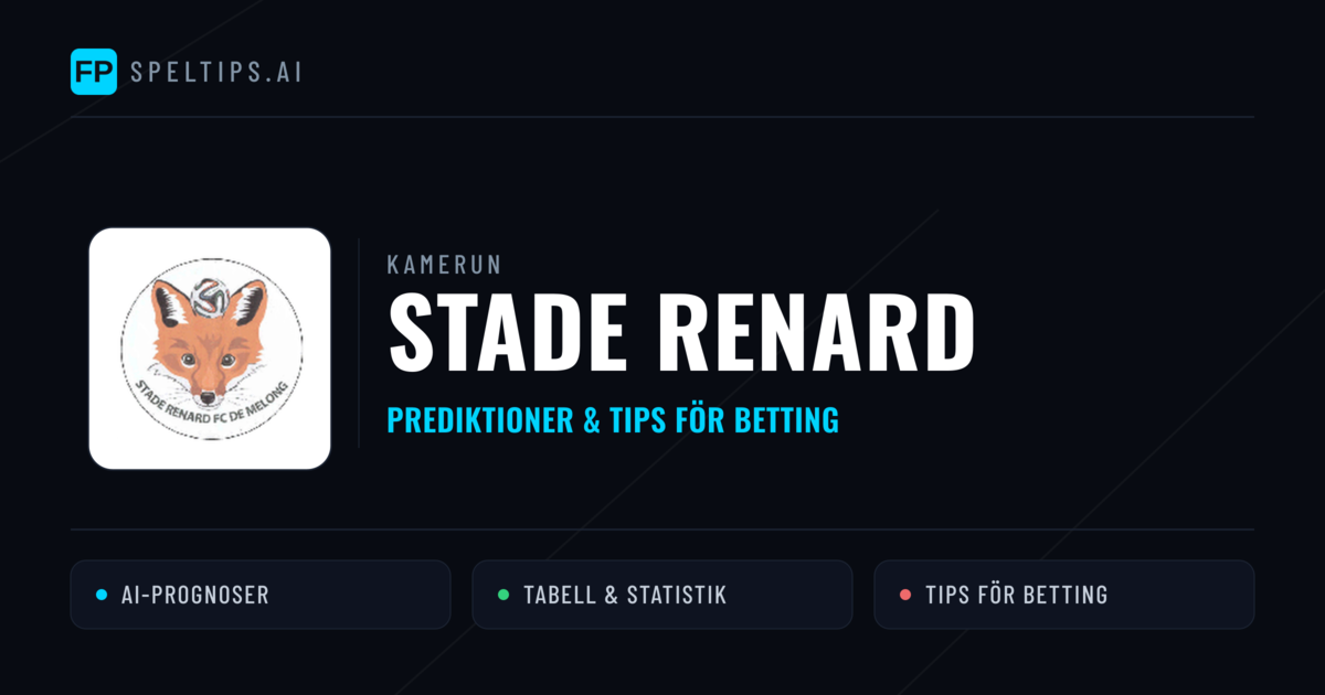 Stade Renard Prognoser & Statistik