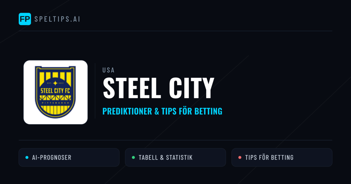 Steel City Prognoser & Statistik