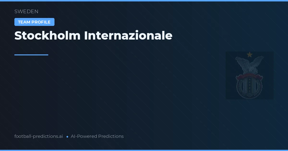 Stockholms Internazionale Prognoser & Statistik