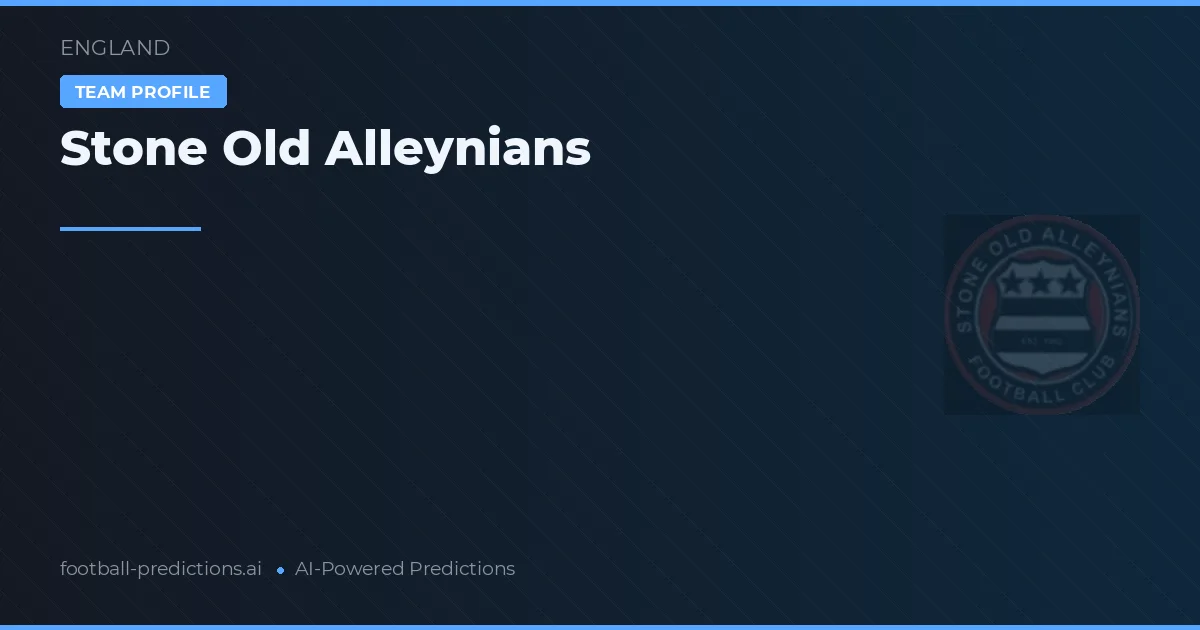 Stone Old Alleynians Prognoser & Statistik