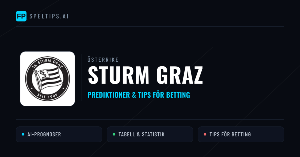 Sturm Graz Prognoser & Statistik