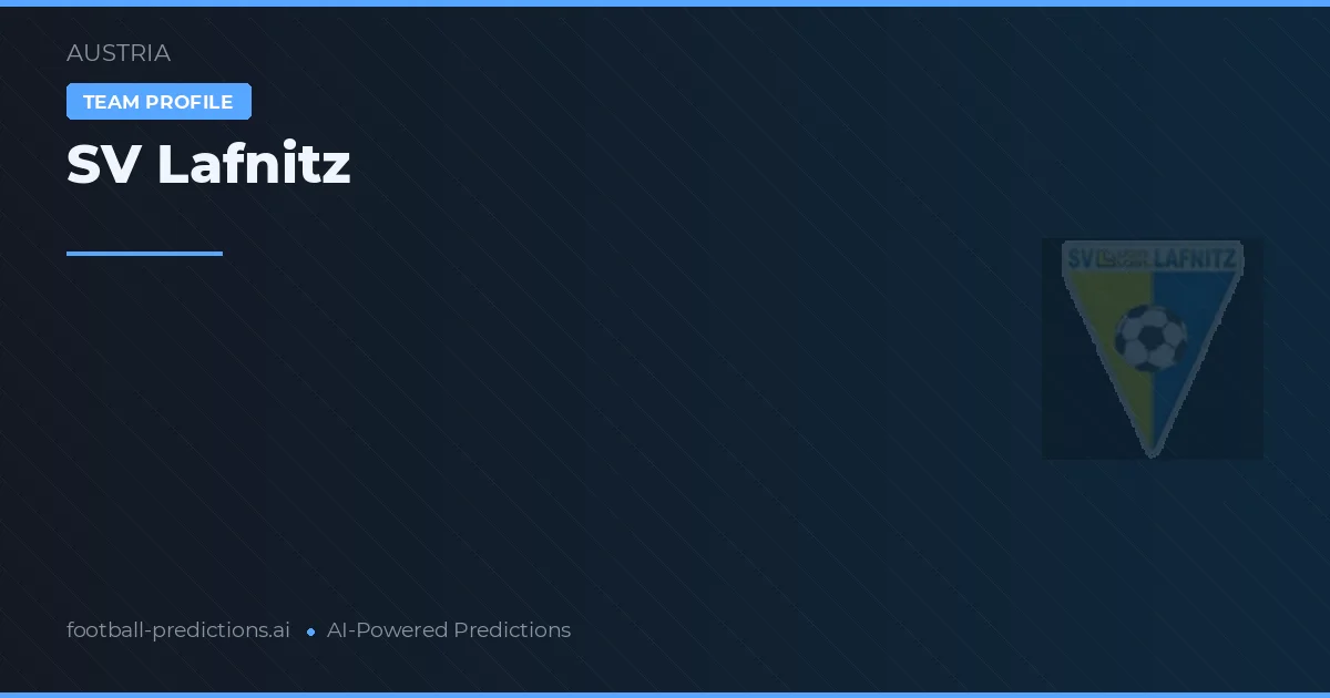SV Lafnitz Prognoser & Statistik