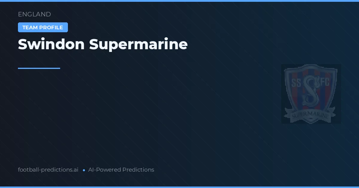 Swindon Supermarine Prognoser & Statistik