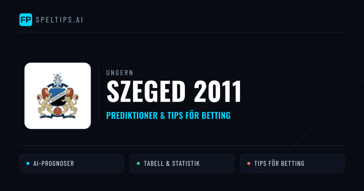 Szeged 2011 Prognoser & Statistik