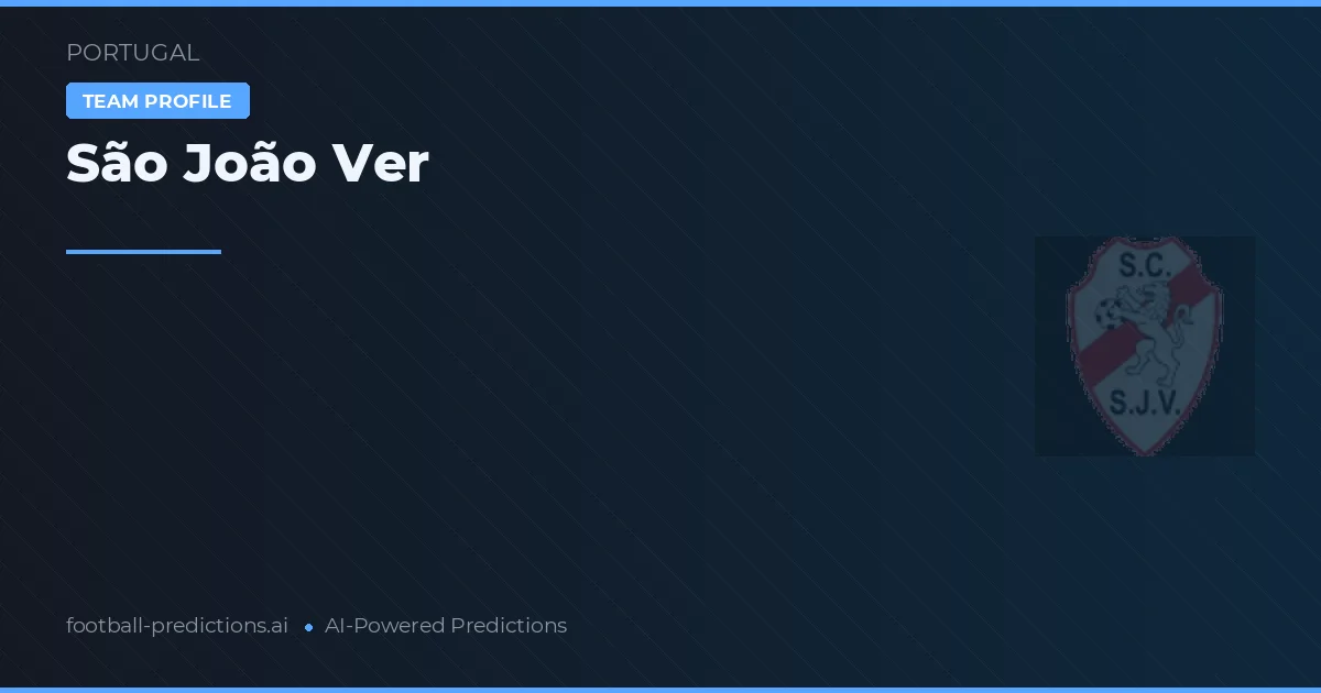 São João Ver Prognoser & Statistik