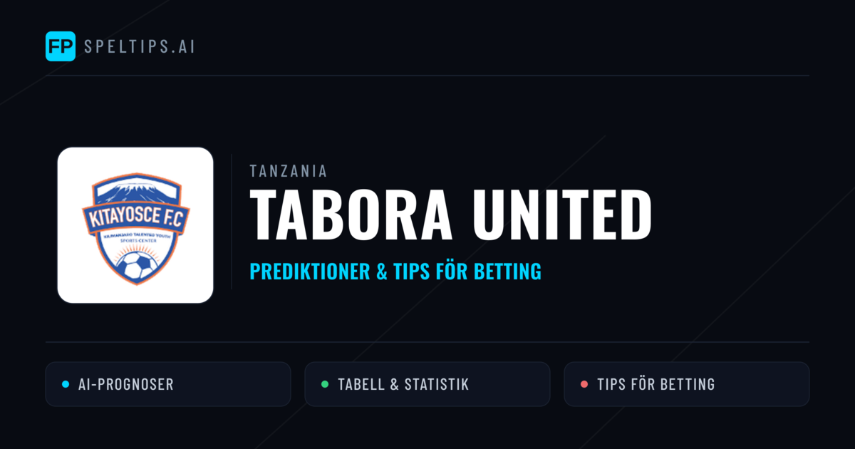 Tabora United Prognoser & Statistik