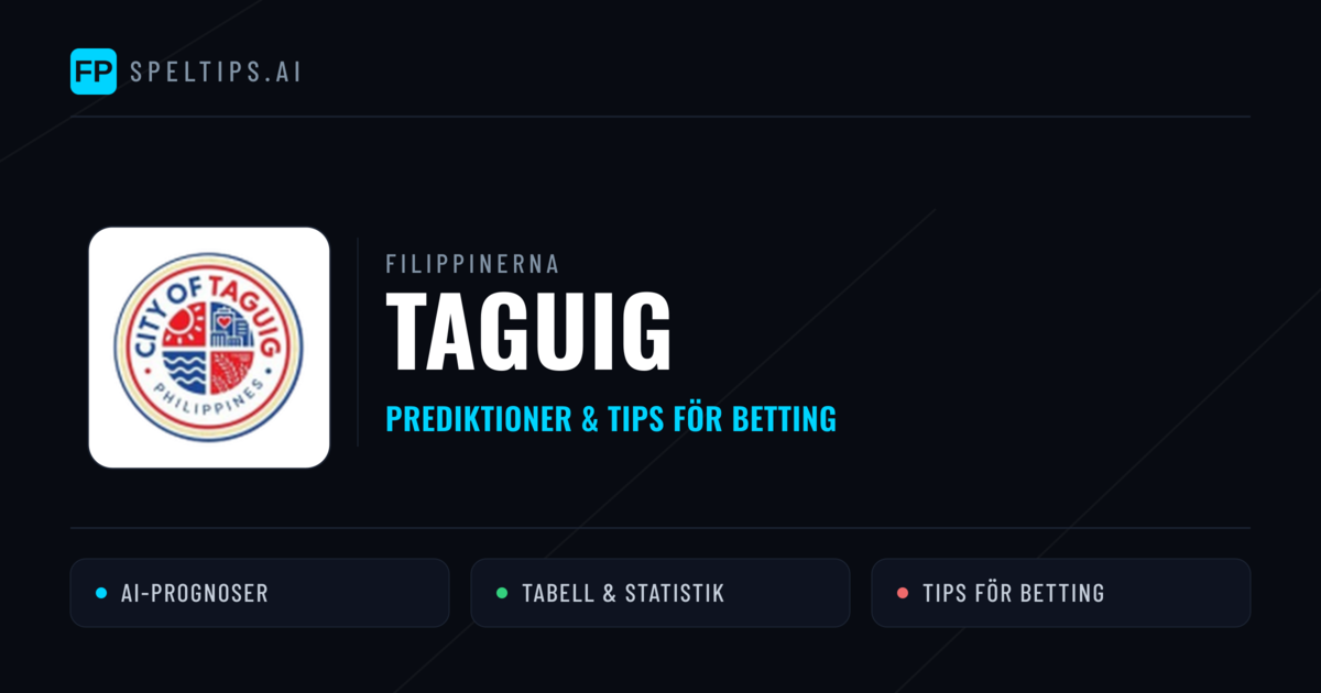 Taguig Prognoser & Statistik