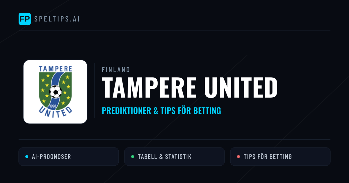 Tampere United Prognoser & Statistik