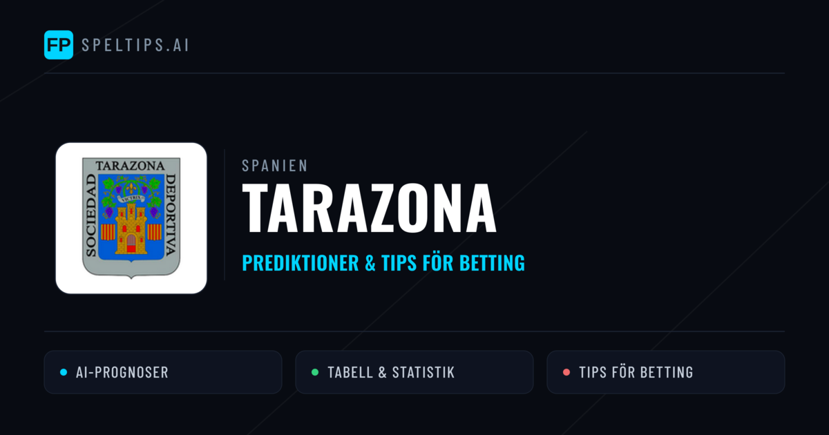 Tarazona Prognoser & Statistik