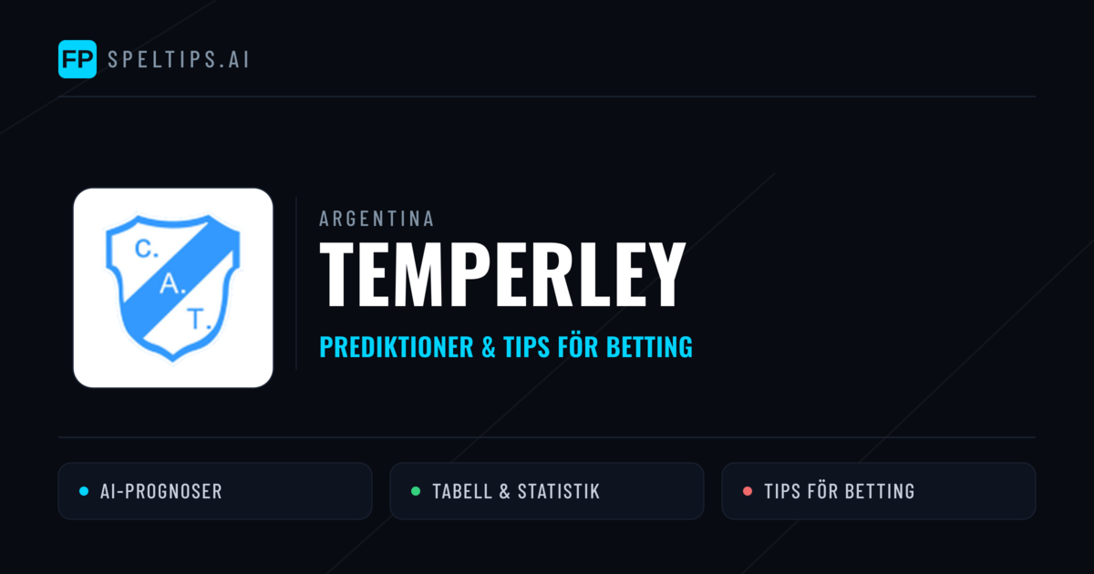 Temperley Prognoser & Statistik