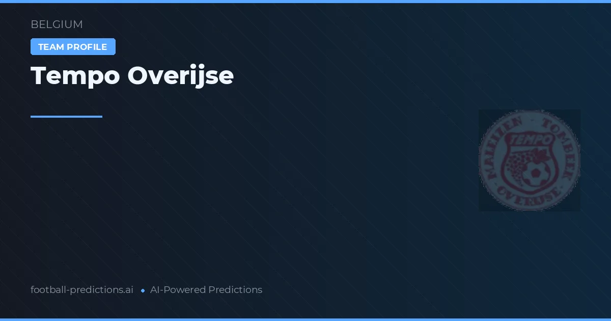 Tempo Overijse Prognoser & Statistik