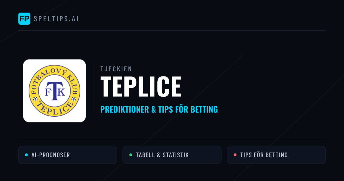 Teplice Prognoser & Statistik