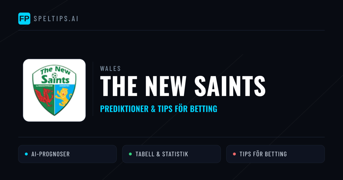 The New Saints Prognoser & Statistik