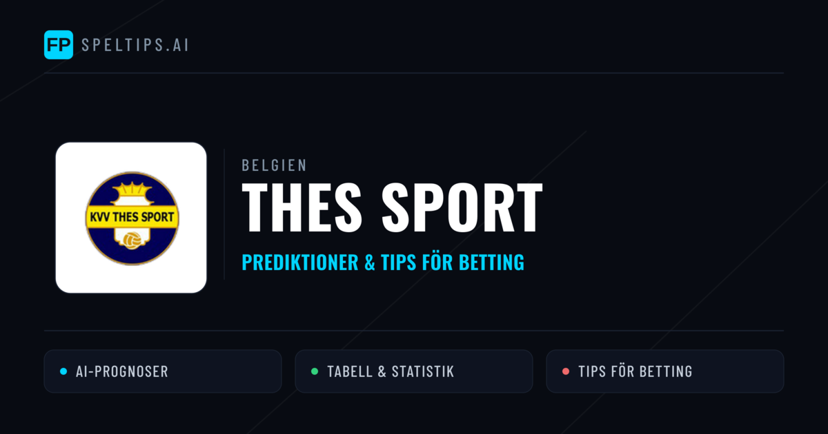 Thes Sport Prognoser & Statistik