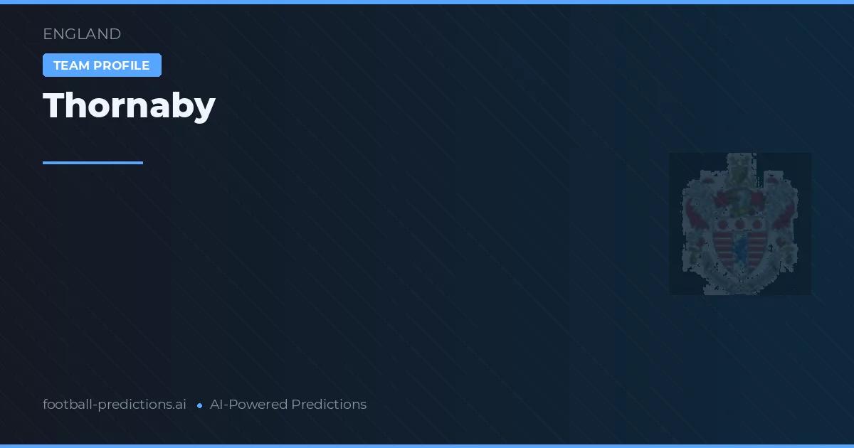 Thornaby Prognoser & Statistik