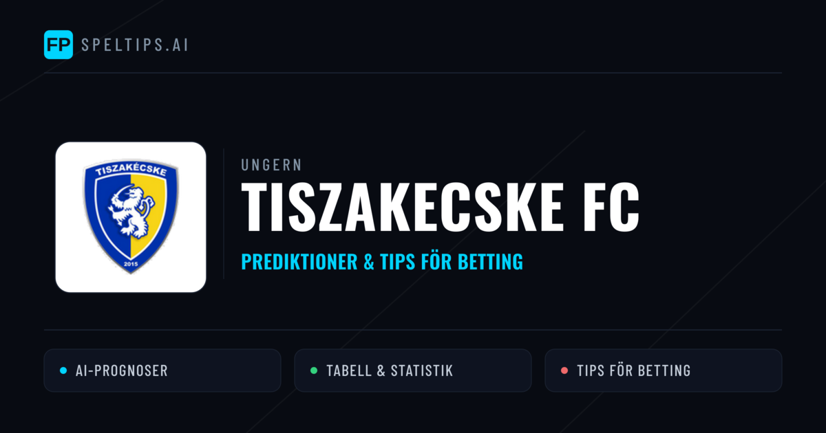 Tiszakecske FC Prognoser & Statistik