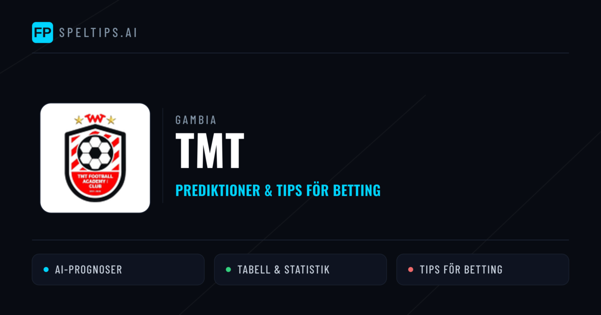 TMT Prognoser & Statistik