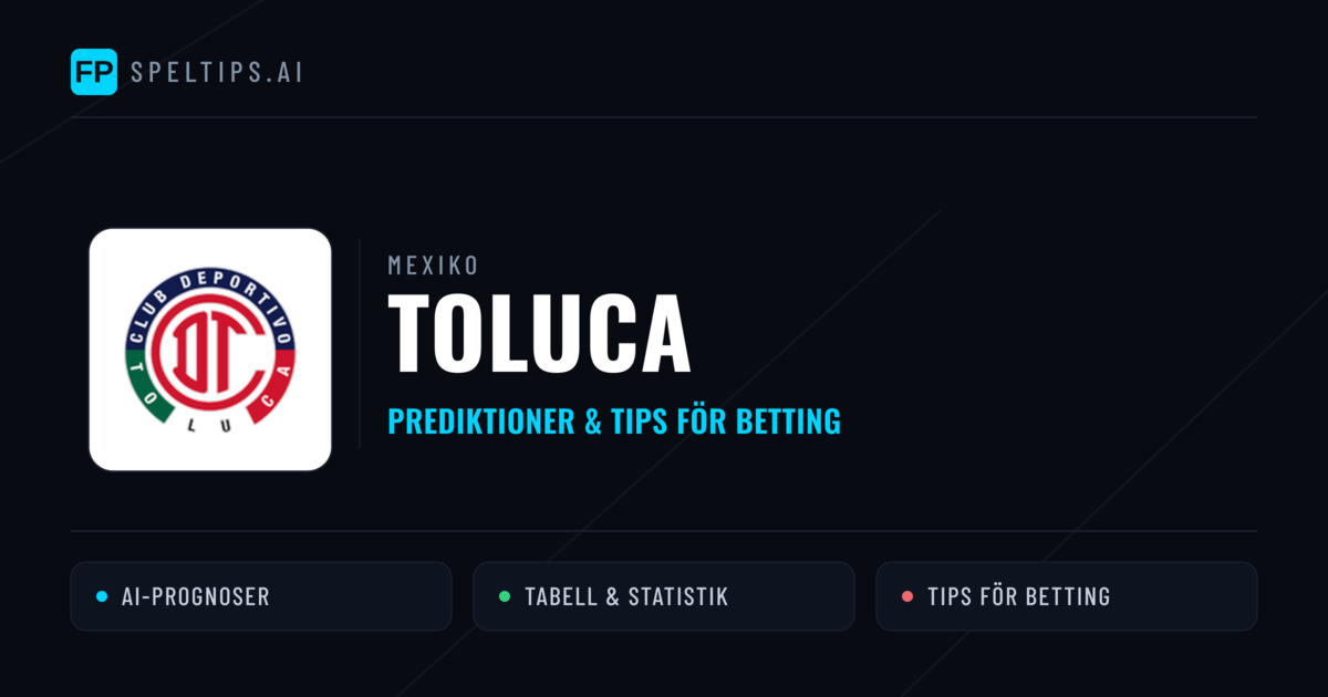 Toluca Prognoser & Statistik