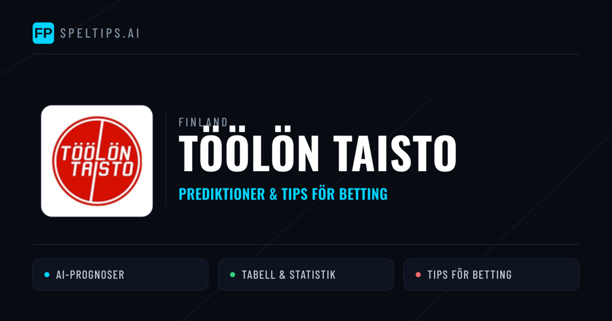 Töölön Taisto Prognoser & Statistik