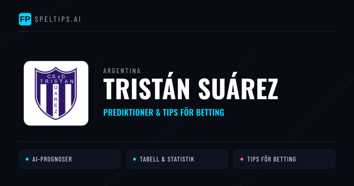 Tristán Suárez Prognoser & Statistik