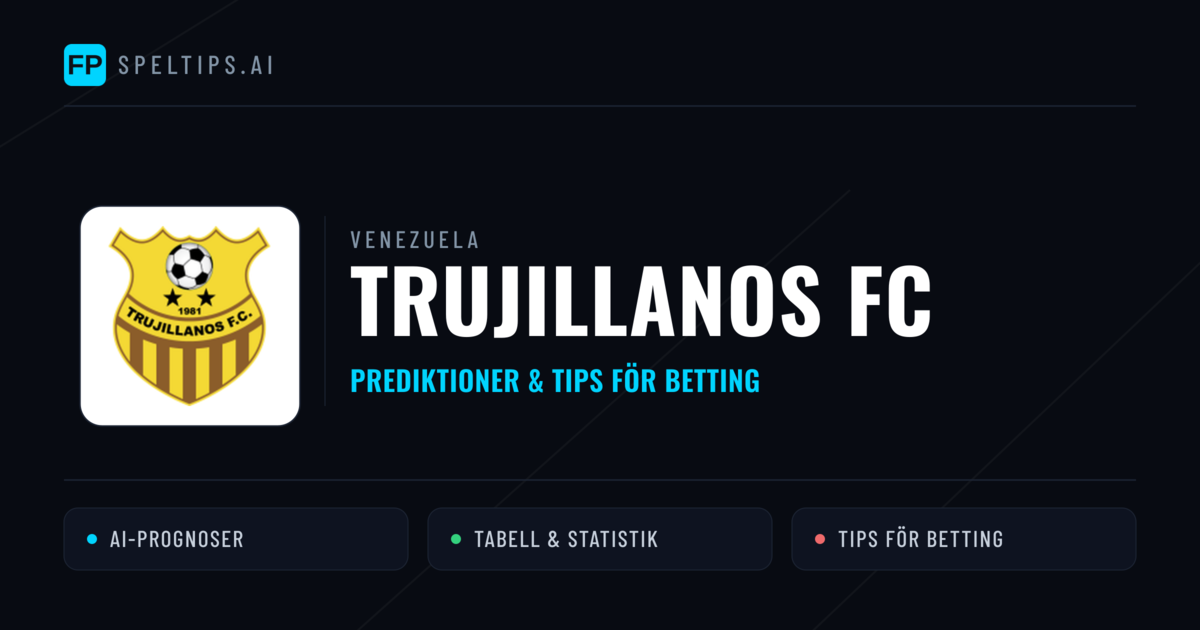 Trujillanos FC Prognoser & Statistik