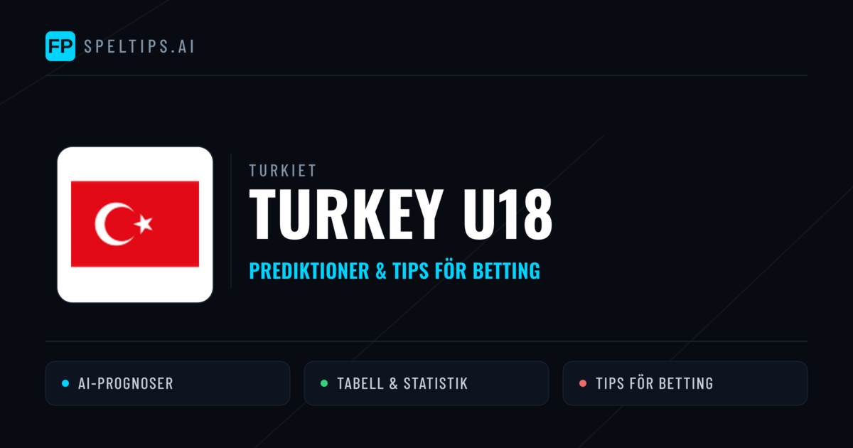 Turkey U18 Prognoser & Statistik