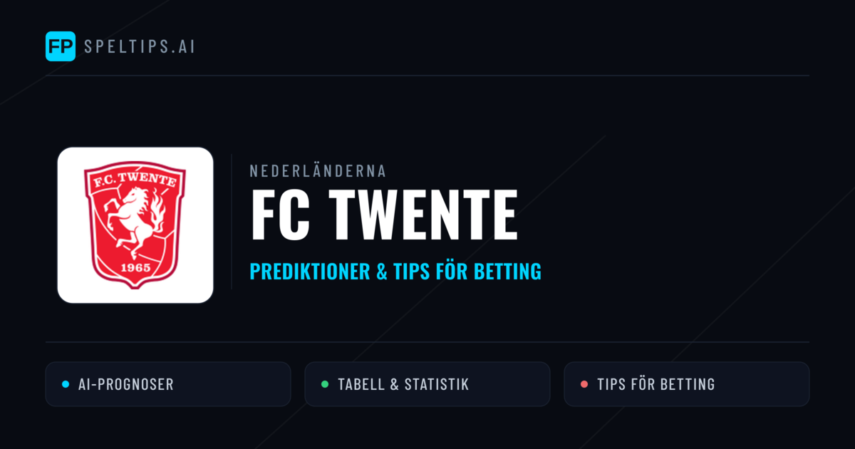 FC Twente Prognoser & Statistik