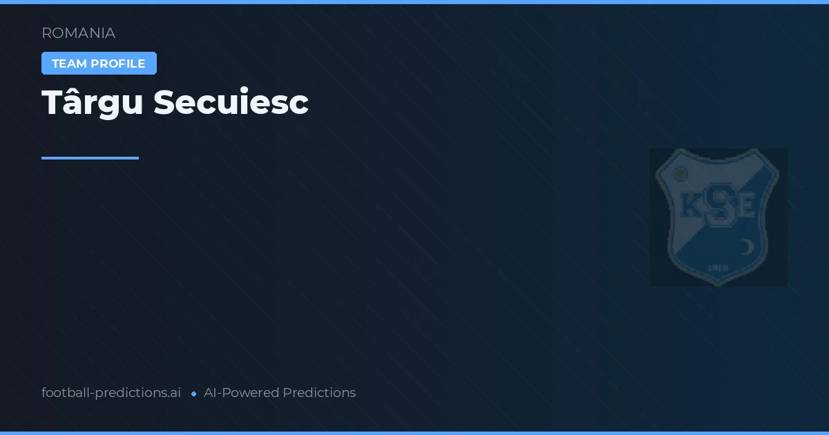 Târgu Secuiesc Prognoser & Statistik