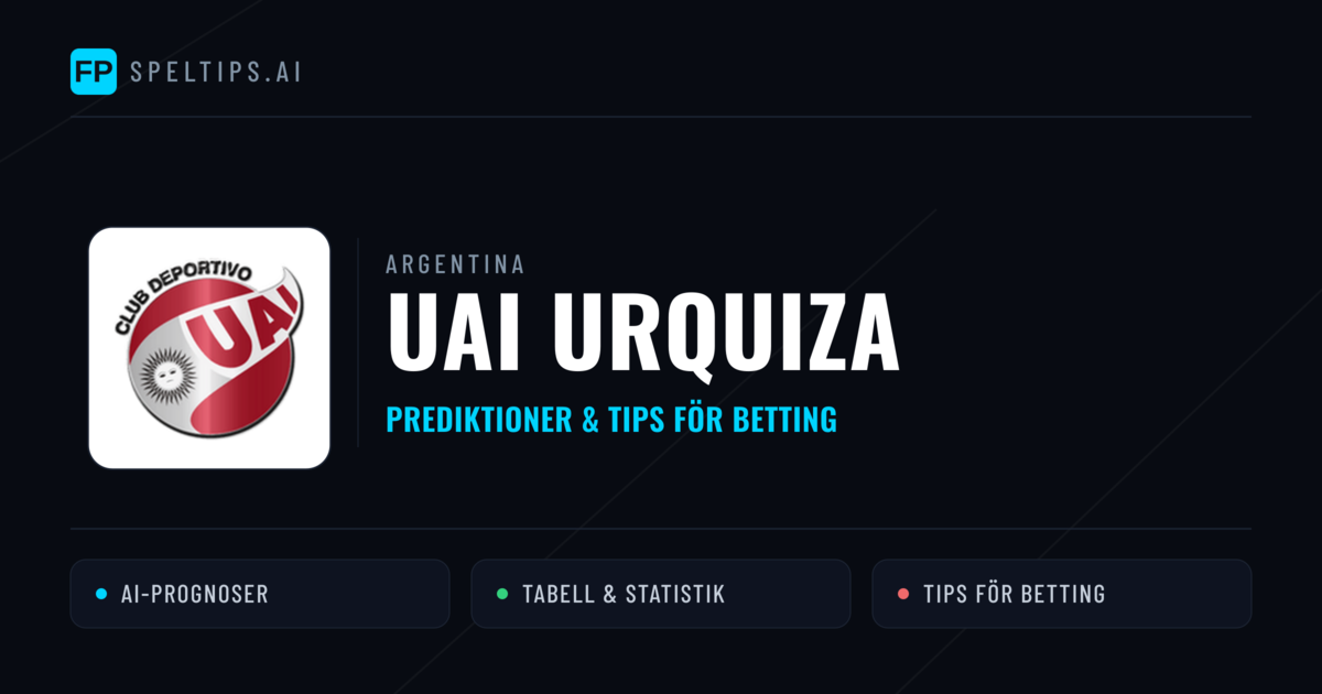 UAI Urquiza Prognoser & Statistik