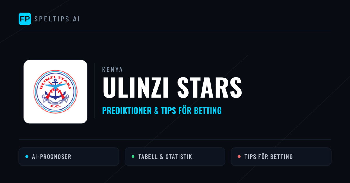 Ulinzi Stars Prognoser & Statistik